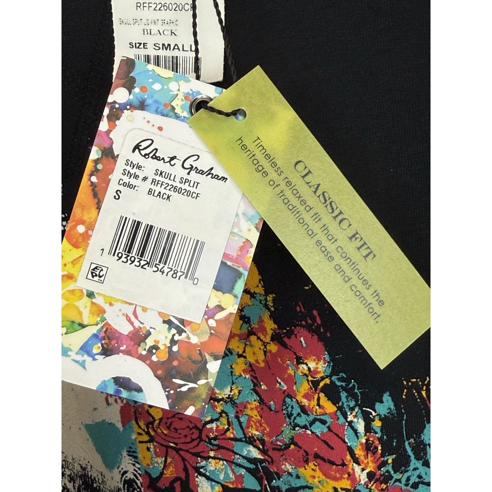 NEW Robert Graham Split Skull Mens Size S T-shirt Pullover Sweatshirt $148 - Picture 5 of 10